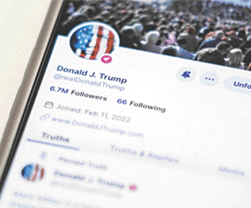 特朗普“真相社交” 特朗普“真相社交”