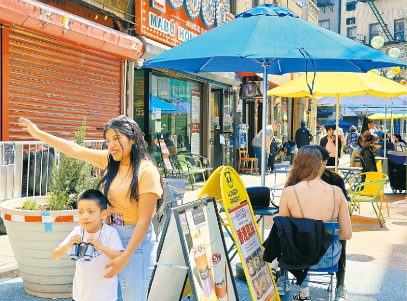 纽约华埠游客 纽约华埠游客