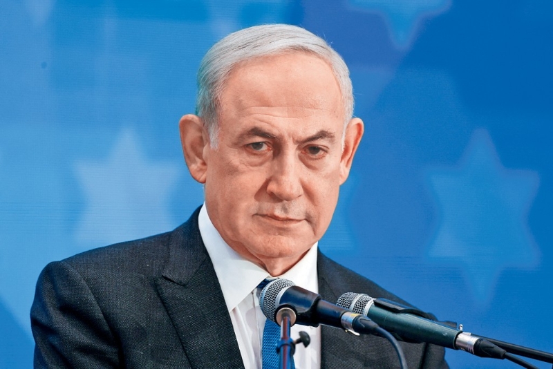 以色列总理内塔尼亚胡。