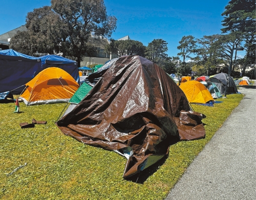 旧金山州立大学示威阵营 旧金山州立大学示威阵营