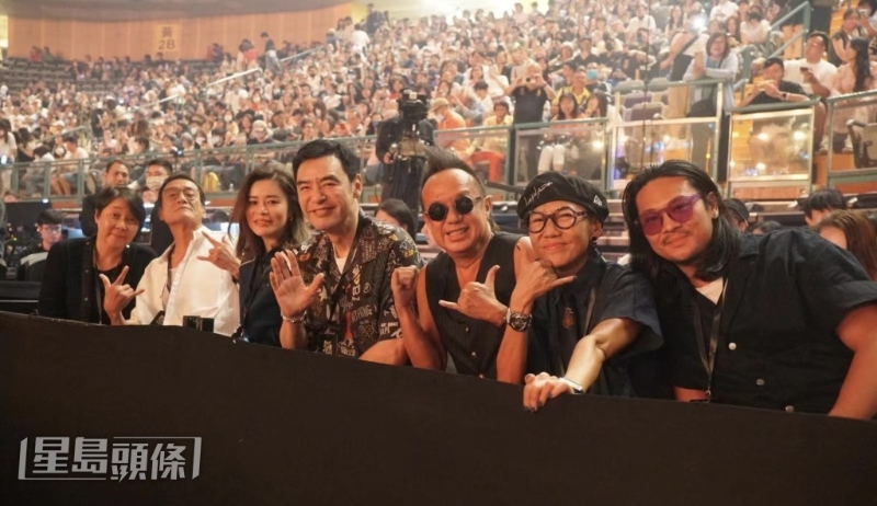 一班好友包括梁家辉夫妇、钟镇涛夫妇、上山诗纳等，更专程从香港飞到当地撑场。