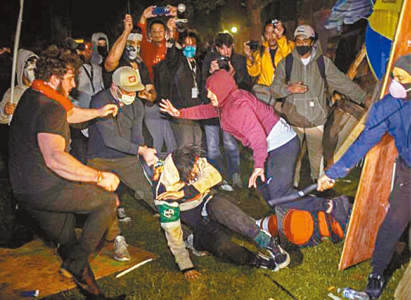 洛杉矶加大的示威活动