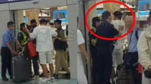 韩国醉男入境高雄大闹管制区，爆粗举中指被捕