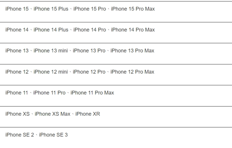 iPhone型号一览 iPhone型号一览
