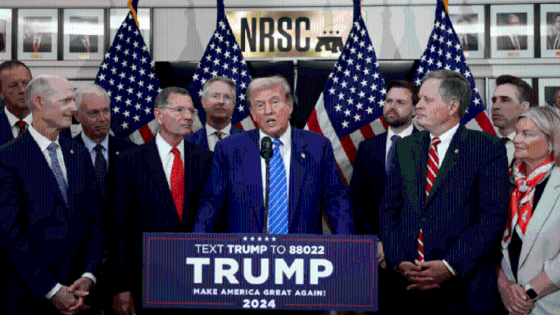 特朗普于国会山庄会晤共和党员，为美国大选作准备。路透社