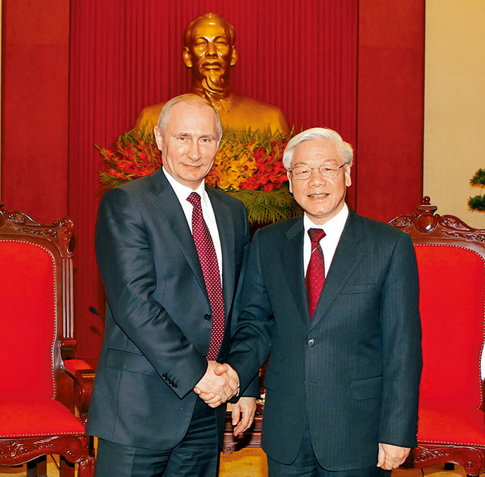 普京与阮富仲 普京与阮富仲