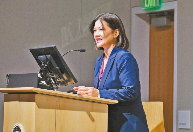 旧金山民主党大会中央委员会主席汤晓慧。 旧金山民主党大会中央委员会主席汤晓慧。