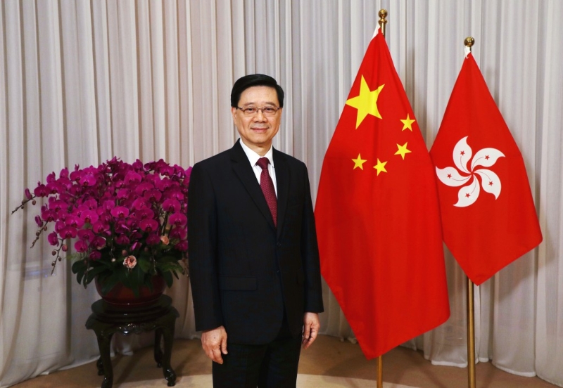 特首李家超接受《星岛》专访。 特首李家超接受《星岛》专访。