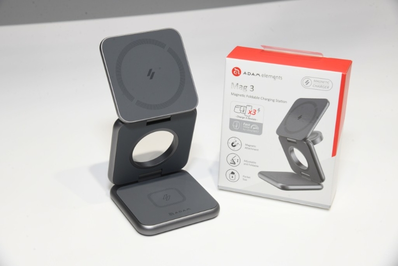 Adam Elements Mag 3折叠式三合一旅行磁吸无线充电座S775 Adam Elements Mag 3折叠式三合一旅行磁吸无线充电座S775