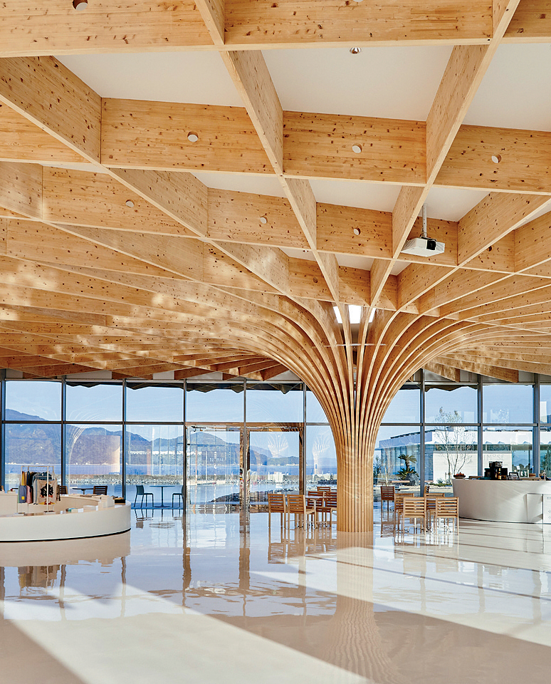 坂茂以“在艺术中看见艺术”作为美术馆的设计概念。 坂茂以“在艺术中看见艺术”作为美术馆的设计概念。