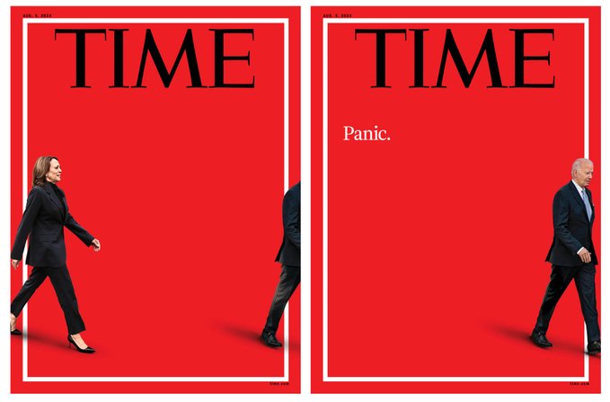 时代杂志火速换封面,拜登“只剩1只脚” 时代杂志火速换封面,拜登“只剩1只脚”