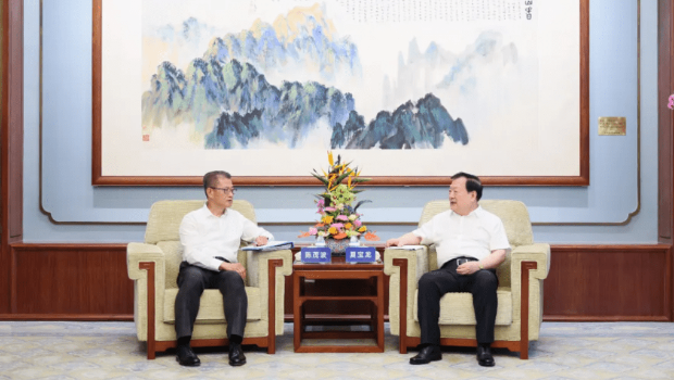 夏宝龙北京晤陈茂波 夏宝龙北京晤陈茂波