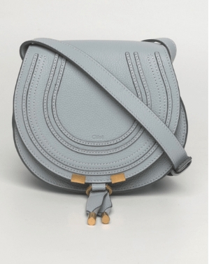 Chloé 浅蓝色小型号Marcie Saddle 斜背袋 Chloé 浅蓝色小型号Marcie Saddle 斜背袋