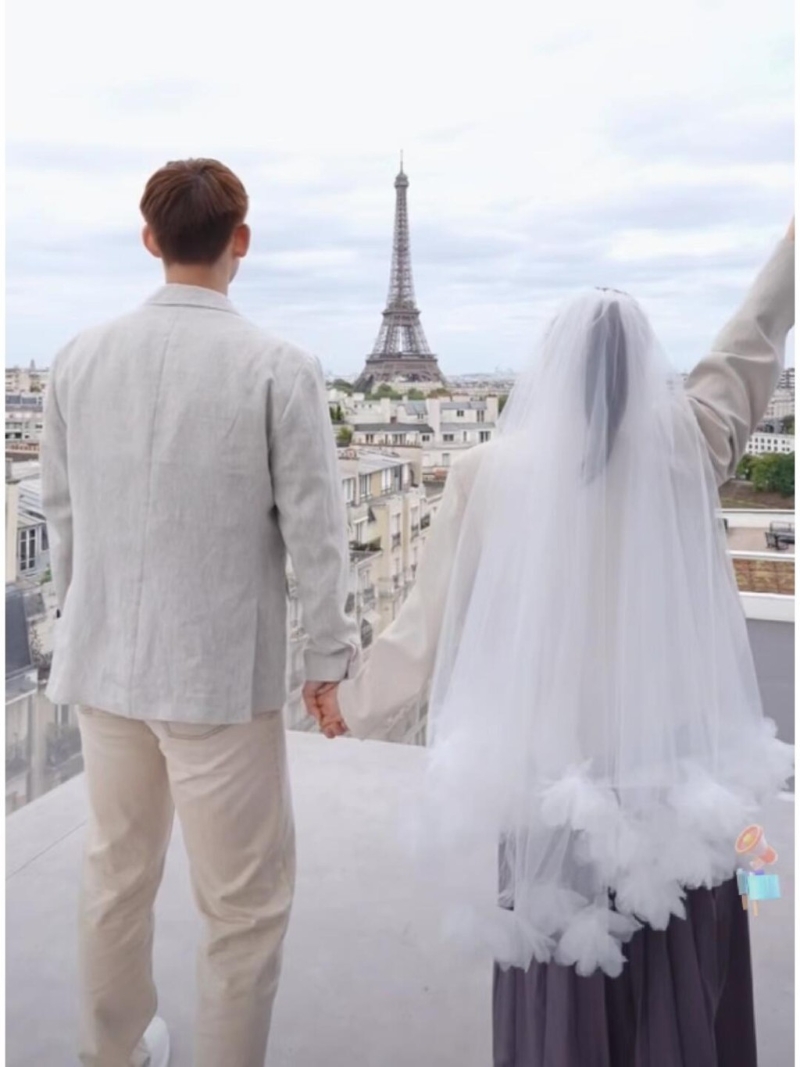 刘雨辰和黄雅琼在巴黎影婚照! 刘雨辰和黄雅琼在巴黎影婚照!