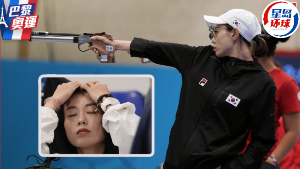 韩国冷面女枪手金艺智传出在记者会上痉挛昏倒。 路透社 韩国冷面女枪手金艺智传出在记者会上痉挛昏倒。 路透社