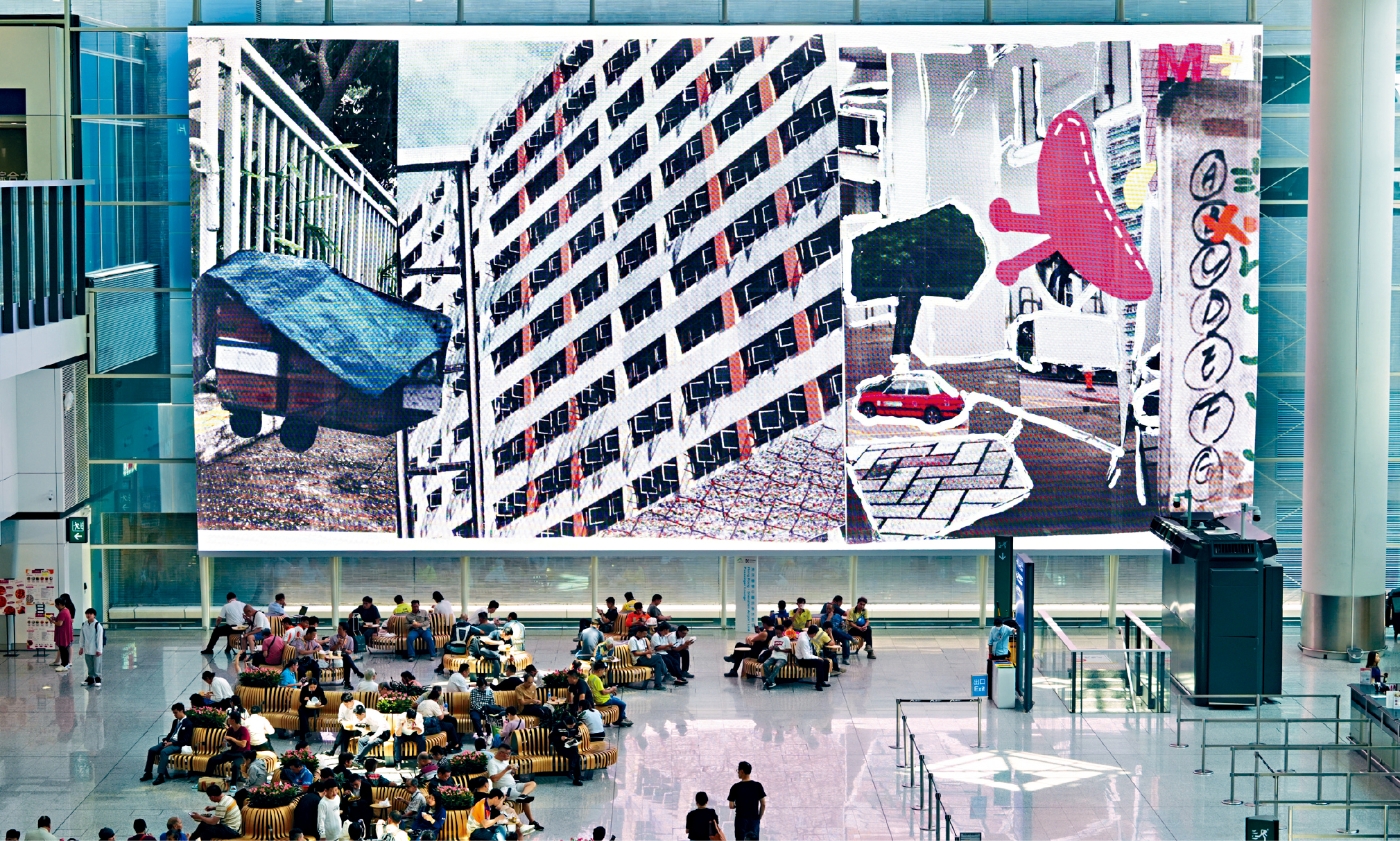 巨大屏幕播放的“跃动艺术之旅” 巨大屏幕播放的“跃动艺术之旅”