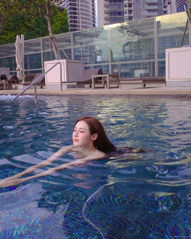 黄诗棋仲有畅泳。 黄诗棋仲有畅泳。