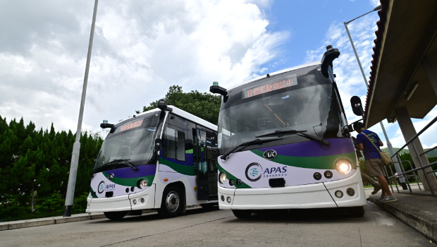 自动驾驶小巴元朗锦绣花园试载客