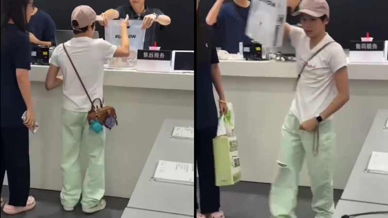 网友目击全红婵逛街买手机送给妈妈。