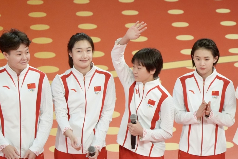 全红婵用广东话祝大家恭喜发财。 全红婵用广东话祝大家恭喜发财。