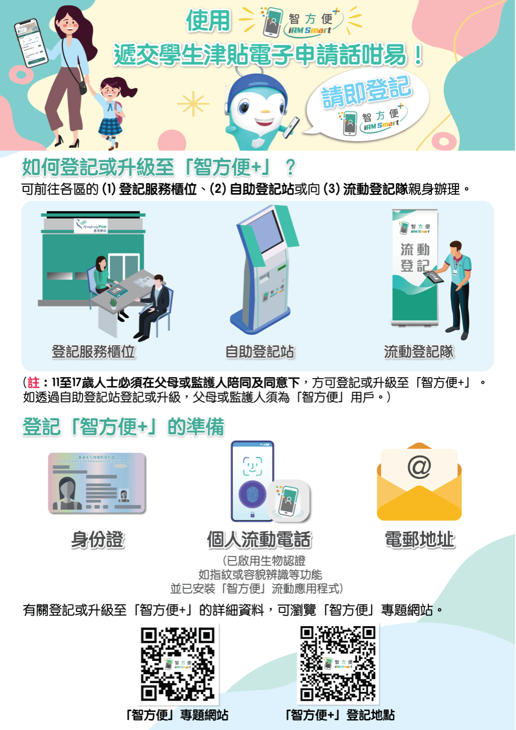 登记“智方便+”帐户 登记“智方便+”帐户