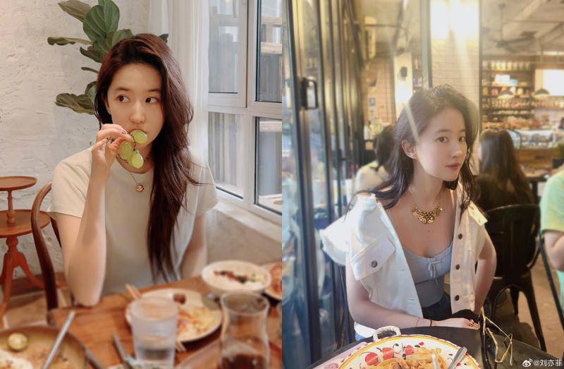 女星刘亦菲。 女星刘亦菲。