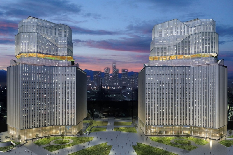 由两栋大楼组成 由两栋大楼组成