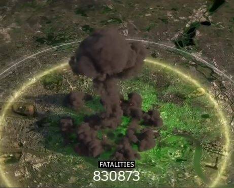 模拟核武攻击伦敦 模拟核武攻击伦敦