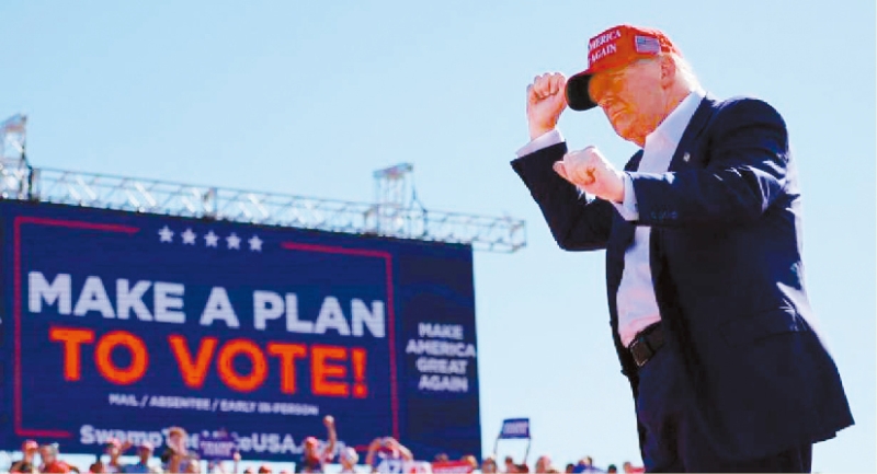 特朗普支持度。 特朗普支持度。