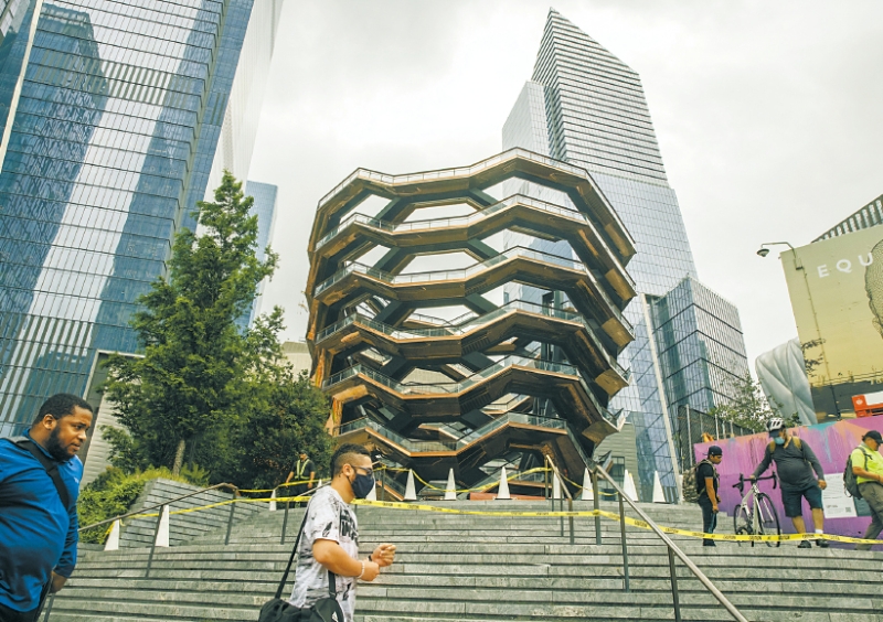 The Vessel因连串自杀身亡事件而关闭了近1200天。纽约时报 The Vessel因连串自杀身亡事件而关闭了近1200天。纽约时报