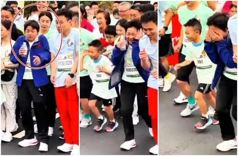 全红婵与郭晶晶一起参加路跑赛事,巨大的鸣笛直接把全红婵吓一大跳 全红婵与郭晶晶一起参加路跑赛事,巨大的鸣笛直接把全红婵吓一大跳