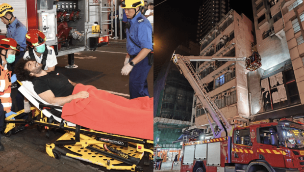 油麻地美籍醉男意外堕楼 油麻地美籍醉男意外堕楼