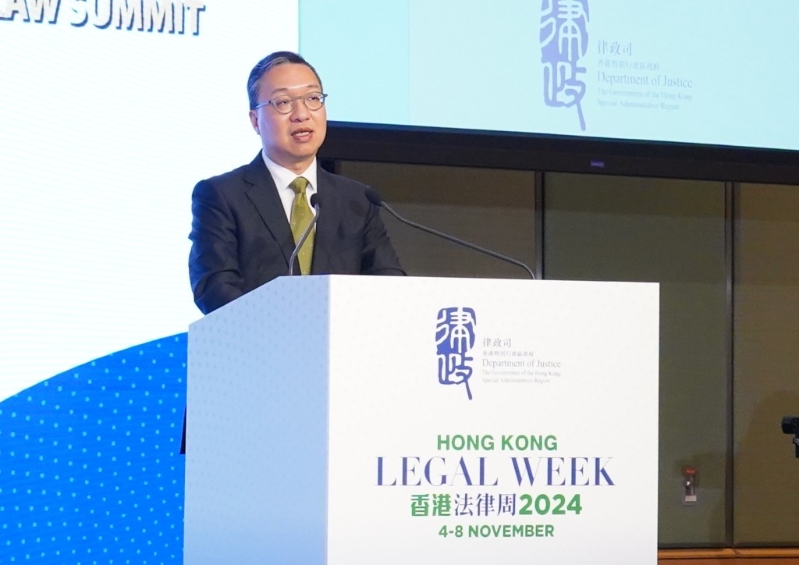 律政司司长林定国。 叶伟豪摄