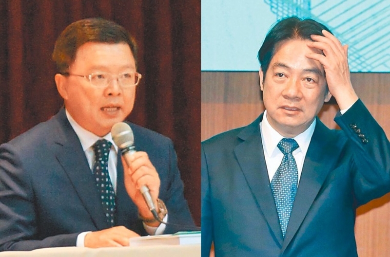 赖清德(右)隔空喊话陈启昱(左),盼他尽速出面说明,并支持司法单位全力追捕到案。 赖清德(右)隔空喊话陈启昱(左),盼他尽速出面说明,并支持司法单位全力追捕到案。