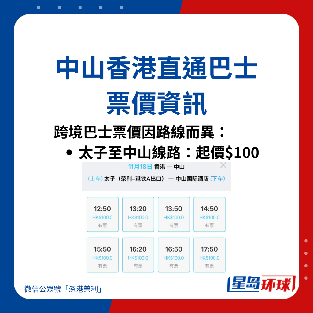 太子至中山线路 太子至中山线路