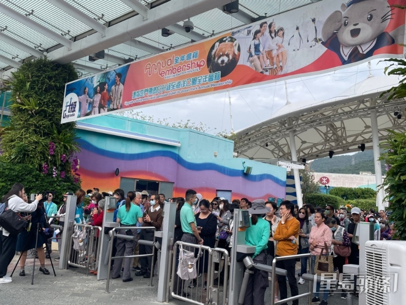 大熊猫“盈盈”及“乐乐”的一对龙凤胎大熊猫出生百日,海洋公园今日举行“百日庆典”。 大熊猫“盈盈”及“乐乐”的一对龙凤胎大熊猫出生百日,海洋公园今日举行“百日庆典”。