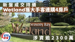 新盘成交持续，Wetland获大手客掷逾2300万连购4房户 | 星岛环球网