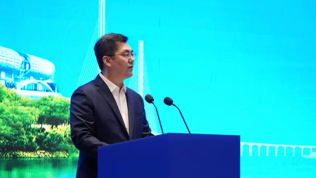 广州市市长孙志洋致辞。 广州市市长孙志洋致辞。