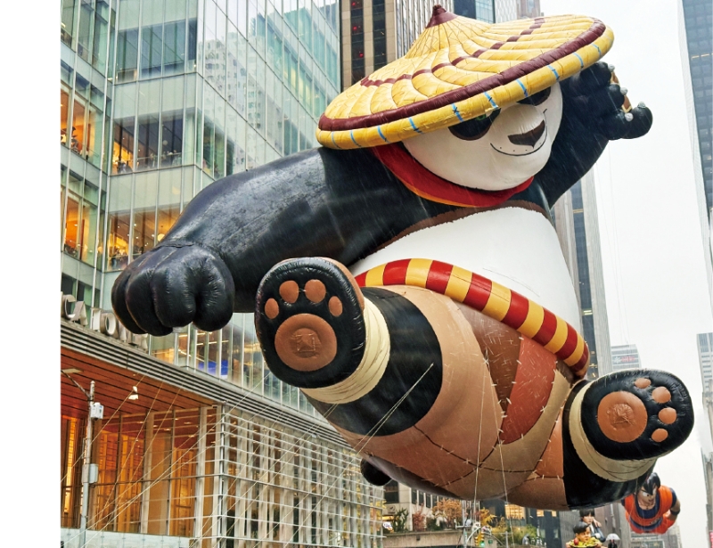 功夫熊猫气球。 功夫熊猫气球。