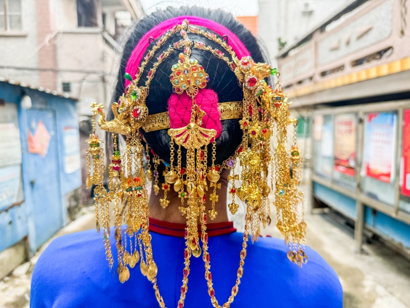 对当地村民而言,“仙姑头”有着诸多寓意,如打鱼丰收、阖家安康等 对当地村民而言,“仙姑头”有着诸多寓意,如打鱼丰收、阖家安康等