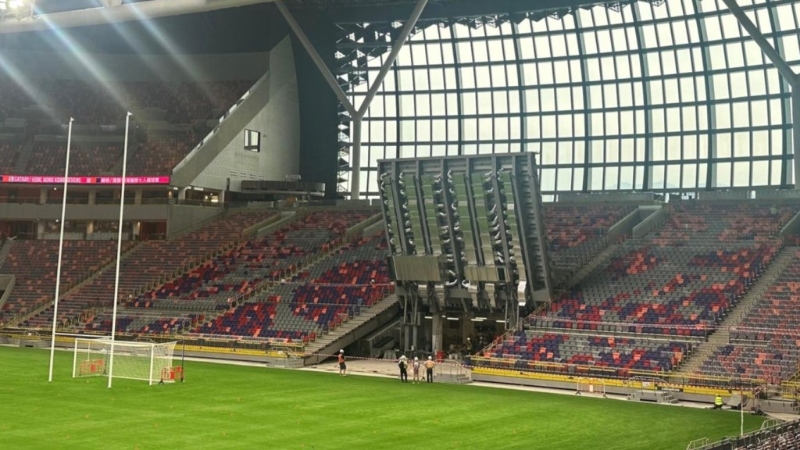 看台上亦有机械装置。 启德体育园图片 看台上亦有机械装置。 启德体育园图片