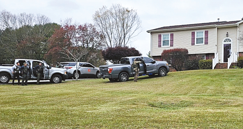 凶嫌被捕现场。