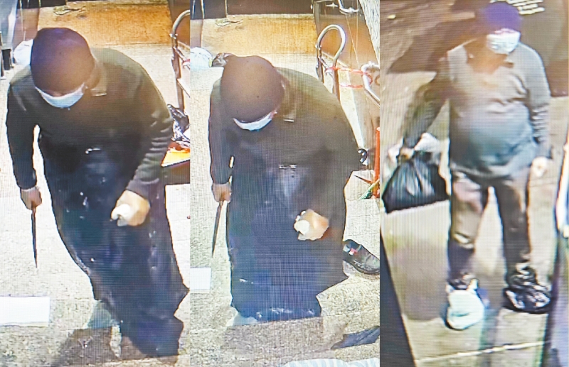 凶嫌作案过程。