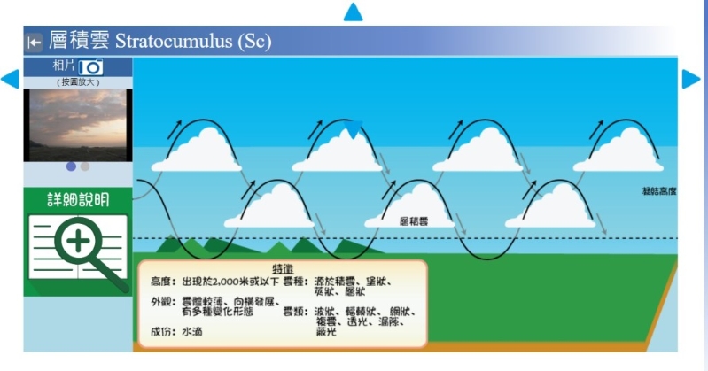 天文台附图解释层积云的形成。