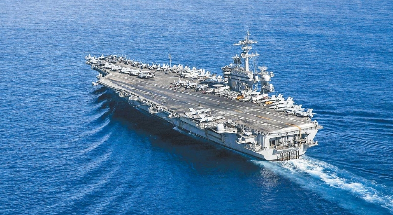 美国尼米兹级航空母舰林肯号。美国海军官网图片 美国尼米兹级航空母舰林肯号。美国海军官网图片
