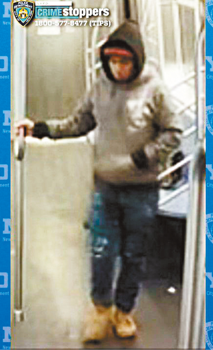 地铁纵火烧人嫌犯。 地铁纵火烧人嫌犯。