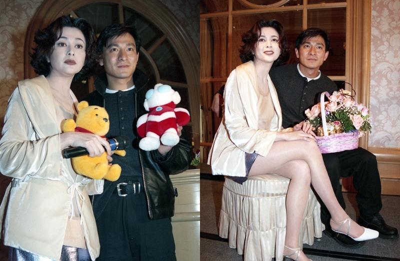 关之琳与刘德华多次合作。 关之琳与刘德华多次合作。