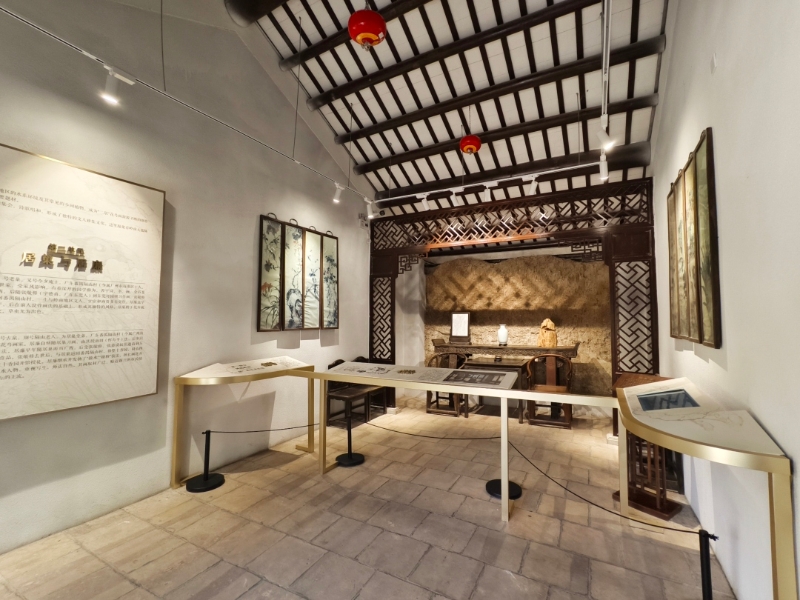 今夕庵内景。 今夕庵内景。