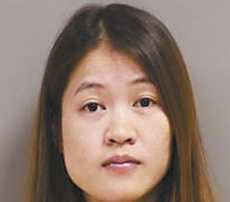 遭逮捕的华裔女子廖嘉敏。 遭逮捕的华裔女子廖嘉敏。