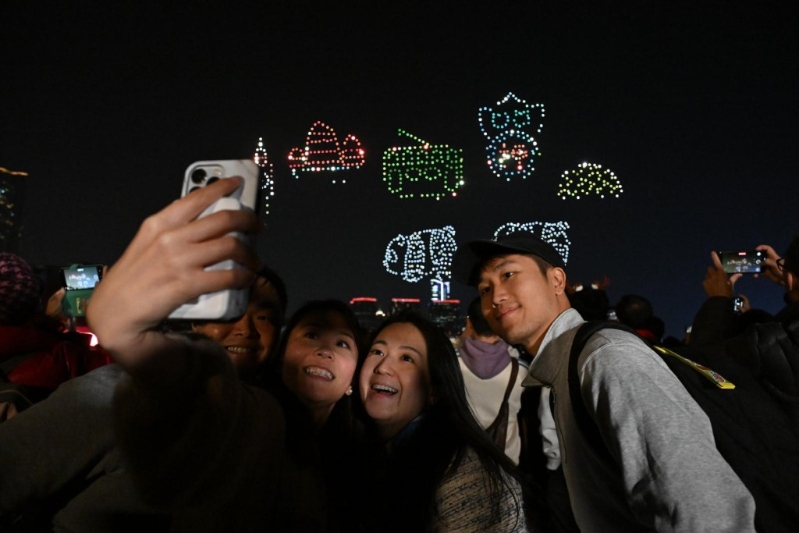 市民打卡。 市民打卡。